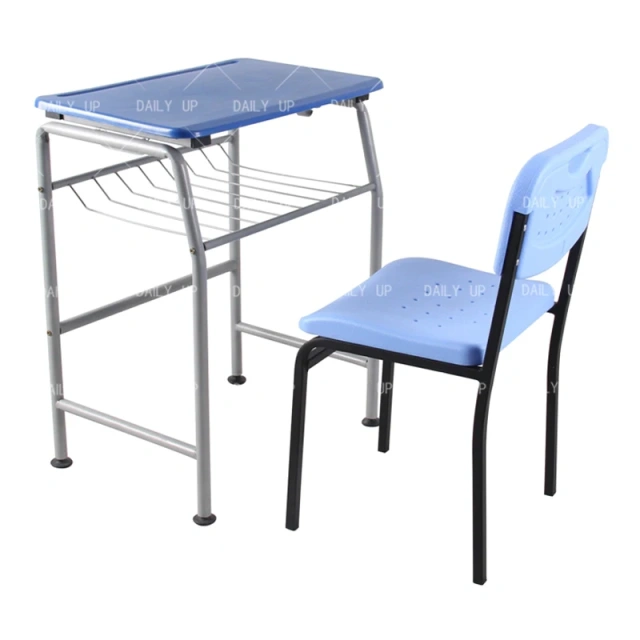 Single Seater Attached School Desks and Chair Stable School Furniture Classroom Student 2-Piece Set Writing Desk,Single Seater Attached School Desks and Chair Stable School Furniture Classroom Student 2-Piece Set Writing Desk,DAILY UP FURNITURE-The professional supplier of School Furniture, Office Furniture, Home Furnirure