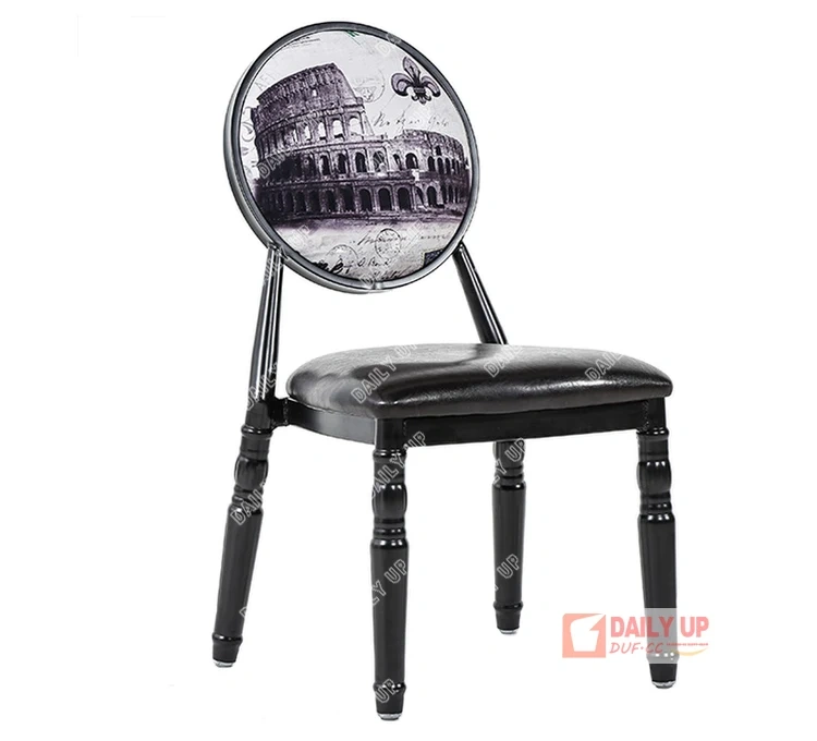 Luxury European Style Dining Chair with Upholstery Classical Antique Dining Chair Restaurant Round Back Coffee Cafe Chair,Luxury European Style Dining Chair with Upholstery Classical Antique Dining Chair Restaurant Round Back Coffee Cafe Chair,DAILY UP FURNITURE-The professional supplier of School Furniture, Office Furniture, Home Furnirure