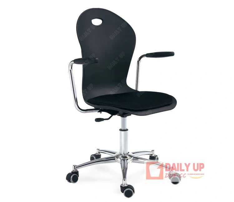 Hot Sale Cheap Office Chair with Armrest with Cushion Chromed Base Qualified Caster Fresh PP Office Chair Teacher Chair,Hot Sale Cheap Office Chair with Armrest with Cushion Chromed Base Qualified Caster Fresh PP Office Chair Teacher Chair,DAILY UP FURNITURE-The professional supplier of School Furniture, Office Furniture, Home Furnirure