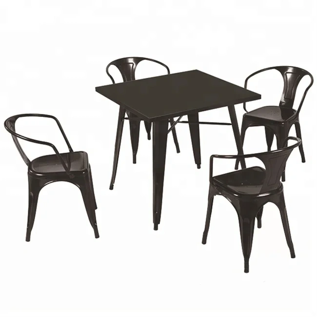 Metal Desk with 4 Chairs Loft Furniture Antique Restaurant Chair Outdoor Steel Frame Chair Stackable,Metal Desk with 4 Chairs Loft Furniture Antique Restaurant Chair Outdoor Steel Frame Chair Stackable,DAILY UP FURNITURE-The professional supplier of School Furniture, Office Furniture, Home Furnirure