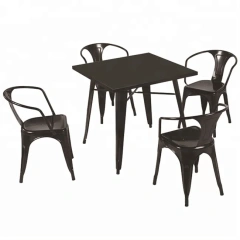 Metal Desk with 4 Chairs Loft Furniture Antique Restaurant Chair Outdoor Steel Frame Chair Stackable,Metal Desk with 4 Chairs Loft Furniture Antique Restaurant Chair Outdoor Steel Frame Chair Stackable,DAILY UP FURNITURE-The professional supplier of School Furniture, Office Furniture, Home Furnirure