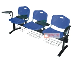 Salon Waiting Room Chairs with Writing Pad Sturdy Institutional Bench Cheap Relax Chair Export Companies,Salon Waiting Room Chairs with Writing Pad Sturdy Institutional Bench Cheap Relax Chair Export Companies,DAILY UP FURNITURE-The professional supplier of School Furniture, Office Furniture, Home Furnirure