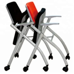 Mesh Cushion School Chair with Casters Office Staff Conference Chair with Tablet Portable Fold Visitor Chair with Wheels Stack,Mesh Cushion School Chair with Casters Office Staff Conference Chair with Tablet Portable Fold Visitor Chair with Wheels Stack,DAILY UP FURNITURE-The professional supplier of School Furniture, Office Furniture, Home Furnirure