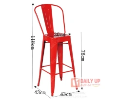 Iron Chair for Balcony Antique Metal Restaurant Chair Stackable Outdoor Steel Frame Chair Loft Furniture,Iron Chair for Balcony Antique Metal Restaurant Chair Stackable Outdoor Steel Frame Chair Loft Furniture,DAILY UP FURNITURE-The professional supplier of School Furniture, Office Furniture, Home Furnirure