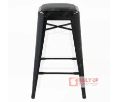 Steel Metal Frame Stool Iron Chair with PU Cushion Loft Furniture Antique Restaurant Chair 75cm Seat Height Outdoor Stackable,Steel Metal Frame Stool Iron Chair with PU Cushion Loft Furniture Antique Restaurant Chair 75cm Seat Height Outdoor Stackable,DAILY UP FURNITURE-The professional supplier of School Furniture, Office Furniture, Home Furnirure