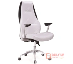 Luxurious Swivel Chair Mechanism Office Furniture Made In China Leather Office Chair with Armrest White Pu Chair Branded Export,Luxurious Swivel Chair Mechanism Office Furniture Made In China Leather Office Chair with Armrest White Pu Chair Branded Export,DAILY UP FURNITURE-The professional supplier of School Furniture, Office Furniture, Home Furnirure