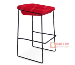 Popular Hot Sell Steel Frame High Stool Fabric Bar Stool with Fabric Trend Style Simple Design For Sale,Popular Hot Sell Steel Frame High Stool Fabric Bar Stool with Fabric Trend Style Simple Design For Sale,DAILY UP FURNITURE-The professional supplier of School Furniture, Office Furniture, Home Furnirure