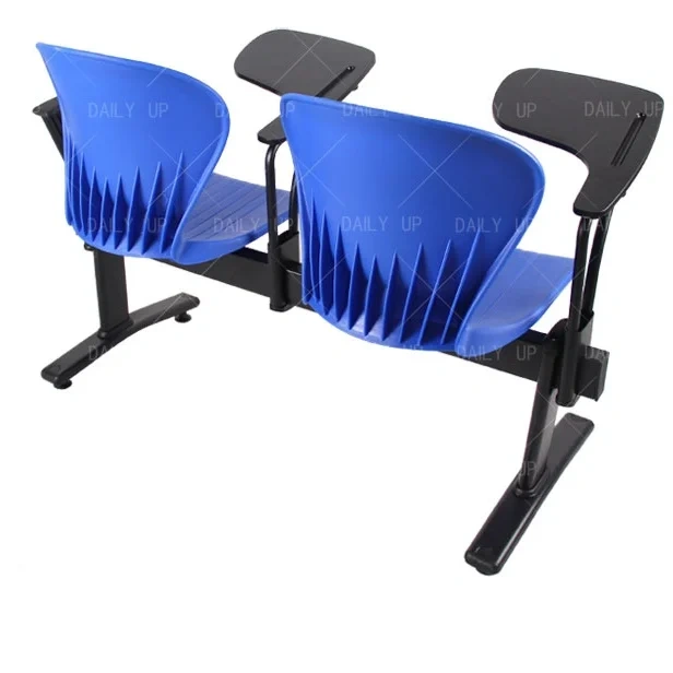 Factory Wholesale Two Seat Bench With Folding Tablet Metal Frame Auditorium Chair With Plastic Backrest For Lecture Training,Factory Wholesale Two Seat Bench With Folding Tablet Metal Frame Auditorium Chair With Plastic Backrest For Lecture Training,DAILY UP FURNITURE-The professional supplier of School Furniture, Office Furniture, Home Furnirure