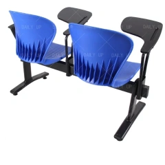 Factory Wholesale Two Seat Bench With Folding Tablet Metal Frame Auditorium Chair With Plastic Backrest For Lecture Training,Factory Wholesale Two Seat Bench With Folding Tablet Metal Frame Auditorium Chair With Plastic Backrest For Lecture Training,DAILY UP FURNITURE-The professional supplier of School Furniture, Office Furniture, Home Furnirure
