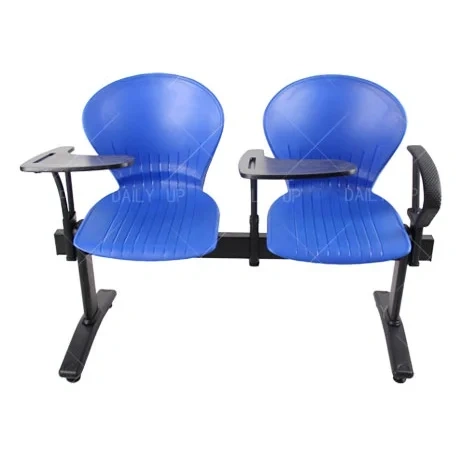 Factory Wholesale Two Seat Bench With Folding Tablet Metal Frame Auditorium Chair With Plastic Backrest For Lecture Training,Factory Wholesale Two Seat Bench With Folding Tablet Metal Frame Auditorium Chair With Plastic Backrest For Lecture Training,DAILY UP FURNITURE-The professional supplier of School Furniture, Office Furniture, Home Furnirure