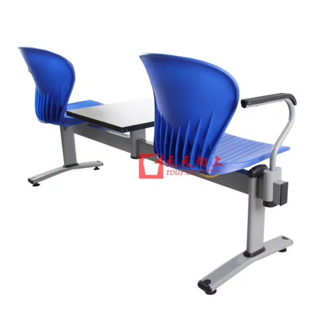 Double Public Waiting Chair With Armrest Metal Beam Seating With Square Table For Airport Hospital Station School Reception,Double Public Waiting Chair With Armrest Metal Beam Seating With Square Table For Airport Hospital Station School Reception,DAILY UP FURNITURE-The professional supplier of School Furniture, Office Furniture, Home Furnirure