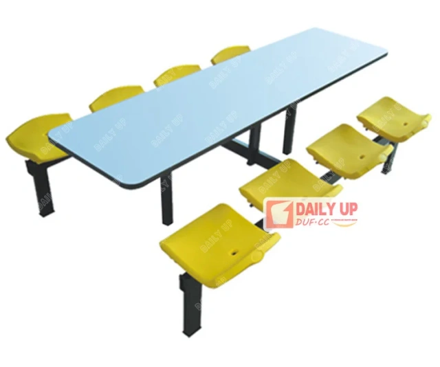 Dining Room Desk and Chair Attached Canteen Tables And Chairs Dinner Sets Made in China,Dining Room Desk and Chair Attached Canteen Tables And Chairs Dinner Sets Made in China,DAILY UP FURNITURE-The professional supplier of School Furniture, Office Furniture, Home Furnirure