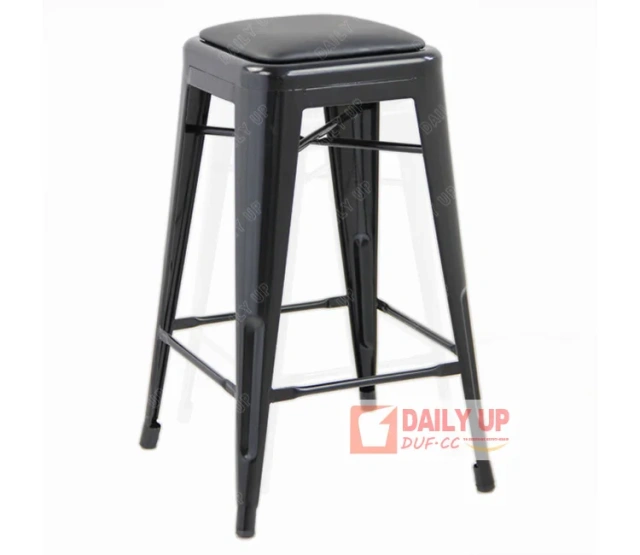 Stackable Metal Chair with Cushion Antique Restaurant Iron Loft Chair Outdoor Steel Frame Chair,Stackable Metal Chair with Cushion Antique Restaurant Iron Loft Chair Outdoor Steel Frame Chair,DAILY UP FURNITURE-The professional supplier of School Furniture, Office Furniture, Home Furnirure