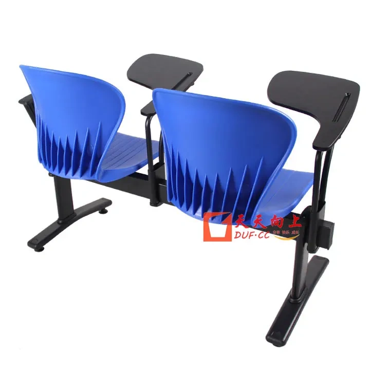 Factory Wholesale Two Seat Bench With Folding Tablet Metal Frame Auditorium Chair With Plastic Backrest For Lecture Training,Factory Wholesale Two Seat Bench With Folding Tablet Metal Frame Auditorium Chair With Plastic Backrest For Lecture Training,DAILY UP FURNITURE-The professional supplier of School Furniture, Office Furniture, Home Furnirure