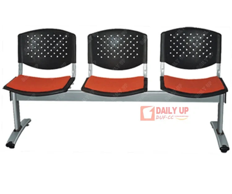 Fabric Upholstered Link Chair with Folding Tablet Study Chair Padded Beam Chairs,Fabric Upholstered Link Chair with Folding Tablet Study Chair Padded Beam Chairs,DAILY UP FURNITURE-The professional supplier of School Furniture, Office Furniture, Home Furnirure