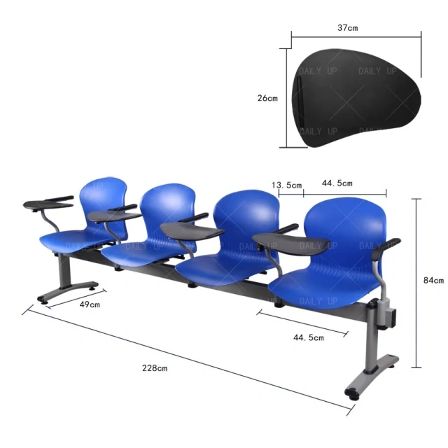 High Quality Public Row Waiting Chair Set With Armrest Metal Frame Four Seat Airport Bench With Word Pad For Hospital School,High Quality Public Row Waiting Chair Set With Armrest Metal Frame Four Seat Airport Bench With Word Pad For Hospital School,DAILY UP FURNITURE-The professional supplier of School Furniture, Office Furniture, Home Furnirure