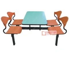 Dining Room Set Restaurant Tables And Chairs Prices Fast Food Furniture Desk with 4 Seating,Dining Room Set Restaurant Tables And Chairs Prices Fast Food Furniture Desk with 4 Seating,DAILY UP FURNITURE-The professional supplier of School Furniture, Office Furniture, Home Furnirure