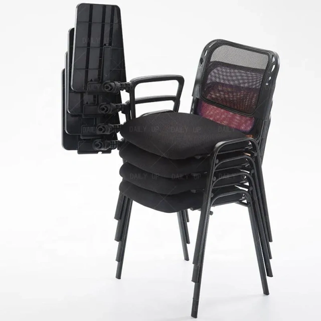 Stackable Upholstered Mesh Office Chair Ergonomic Padded Conference Chair With Breathable Backrest Thickened Sponge Cushion,Stackable Upholstered Mesh Office Chair Ergonomic Padded Conference Chair With Breathable Backrest Thickened Sponge Cushion,DAILY UP FURNITURE-The professional supplier of School Furniture, Office Furniture, Home Furnirure