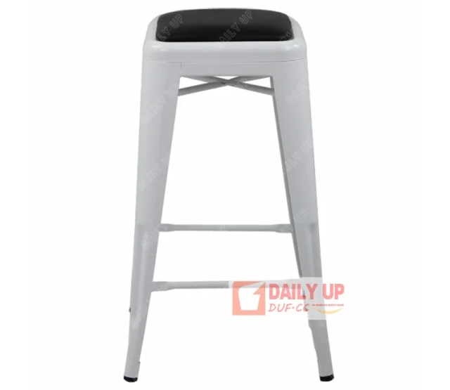 Stackable Metal Chair with Cushion Antique Restaurant Iron Loft Chair Outdoor Steel Frame Chair,Stackable Metal Chair with Cushion Antique Restaurant Iron Loft Chair Outdoor Steel Frame Chair,DAILY UP FURNITURE-The professional supplier of School Furniture, Office Furniture, Home Furnirure