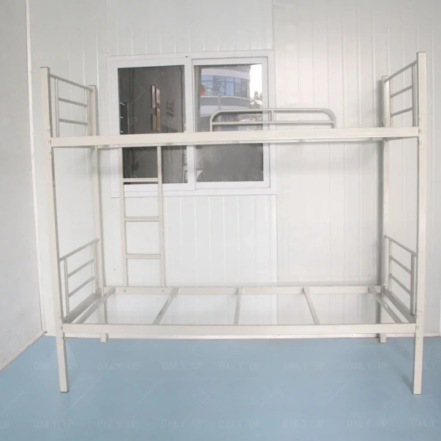 Steel Dorm Bunk Bed With Ladder Stair School Dormitory Bed Frame With Guard Rail Factory Dorm Metal Double Decker Bed,Steel Dorm Bunk Bed With Ladder Stair School Dormitory Bed Frame With Guard Rail Factory Dorm Metal Double Decker Bed,DAILY UP FURNITURE-The professional supplier of School Furniture, Office Furniture, Home Furnirure