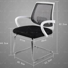 Sled Mesh Office Chair With Chromed Metal Legs Breathable And Ergonomic Computer Chair With Armrests For Meeting And Conference,Sled Mesh Office Chair With Chromed Metal Legs Breathable And Ergonomic Computer Chair With Armrests For Meeting And Conference,DAILY UP FURNITURE-The professional supplier of School Furniture, Office Furniture, Home Furnirure