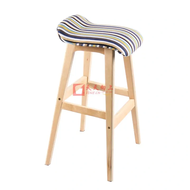 Wholesale High Bar Stool Nordic Wooden Chair With Footrest PU Leather And Fabric Square Stool For Kitchen Dining And Counter,Wholesale High Bar Stool Nordic Wooden Chair With Footrest PU Leather And Fabric Square Stool For Kitchen Dining And Counter,DAILY UP FURNITURE-The professional supplier of School Furniture, Office Furniture, Home Furnirure