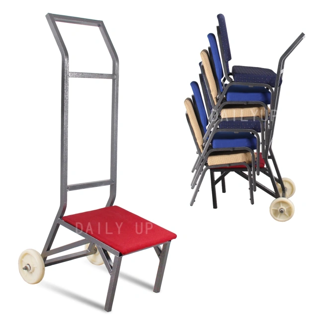 DAILY UP Church Chair Trolley Commercial-Grade | Banquet & Event Chair Dolly | Heavy-Duty Transport Cart for 15+ Stackable Chairs - Commercial Grade,Daily Up Furniture/church trolley and hand carts trolleys,DAILY UP FURNITURE-The professional supplier of School Furniture, Office Furniture, Home Furnirure