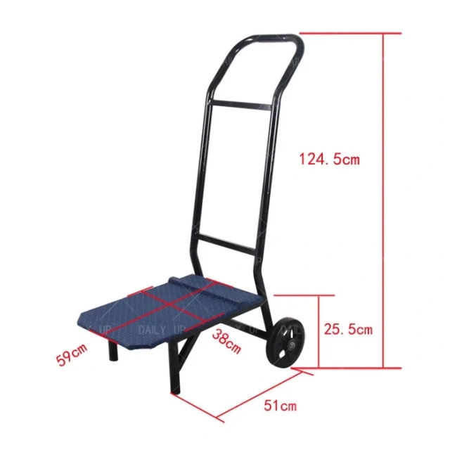 DAILY UP Stacking Chair Storage & Transport Cart | Classic Commercial Dolly Holds 15+ Church Chairs Banquet & Event Chair Trolley,Wholesale Hotel Chair Trolley With Durable Metal Frame chair trolley for church chair,DAILY UP FURNITURE-The professional supplier of School Furniture, Office Furniture, Home Furnirure