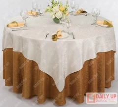 Overlay Table Cover Jacquard Banquet Table Cover for Wedding Polyester Hotel Plain Round Cover for Wedding Retardant Table Cloth,Overlay Table Cover Jacquard Banquet Table Cover for Wedding Polyester Hotel Plain Round Cover for Wedding Retardant Table Cloth,DAILY UP FURNITURE-The professional supplier of School Furniture, Office Furniture, Home Furnirure