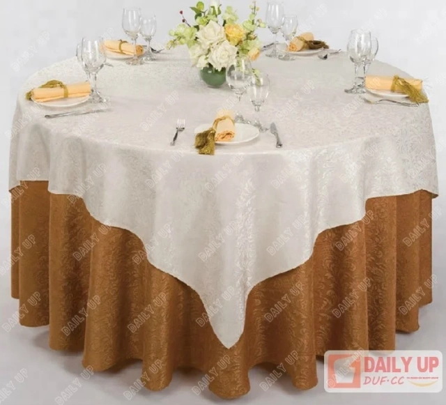 Overlay Table Cover Jacquard Banquet Table Cover for Wedding Polyester Hotel Plain Round Cover for Wedding Retardant Table Cloth,Overlay Table Cover Jacquard Banquet Table Cover for Wedding Polyester Hotel Plain Round Cover for Wedding Retardant Table Cloth,DAILY UP FURNITURE-The professional supplier of School Furniture, Office Furniture, Home Furnirure
