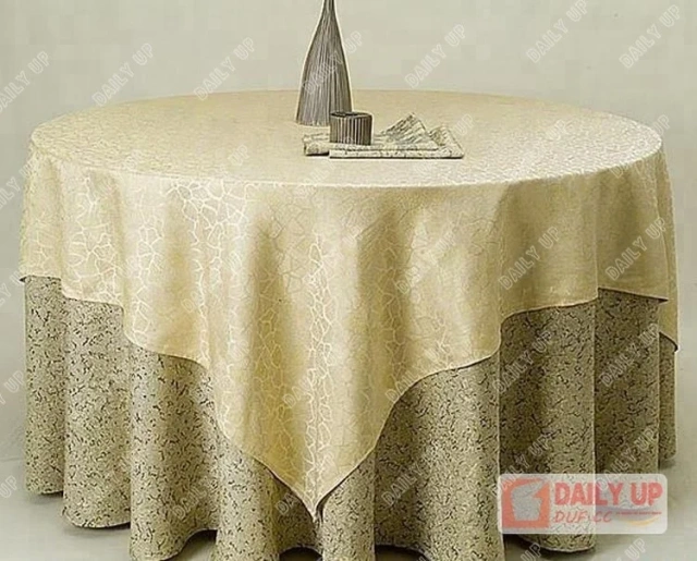 Overlay Table Cover Jacquard Banquet Table Cover for Wedding Polyester Hotel Plain Round Cover for Wedding Retardant Table Cloth,Overlay Table Cover Jacquard Banquet Table Cover for Wedding Polyester Hotel Plain Round Cover for Wedding Retardant Table Cloth,DAILY UP FURNITURE-The professional supplier of School Furniture, Office Furniture, Home Furnirure
