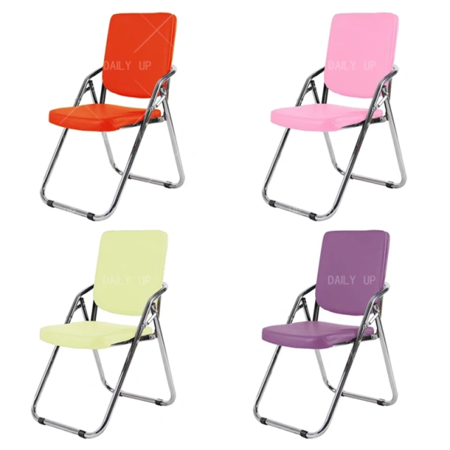 High Quality Folding Leather Chair with U Shape Chromed Frame High Back PU Ding Chair Black Leather Staff Chair,High Quality Folding Leather Chair with U Shape Chromed Frame High Back PU Ding Chair Black Leather Staff Chair,DAILY UP FURNITURE-The professional supplier of School Furniture, Office Furniture, Home Furnirure