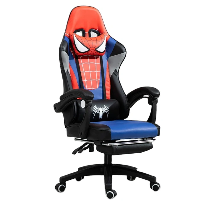 PU leather ergonomic racing computer game chair Spiderman Theme gaming chairs with footrest,PU leather ergonomic racing computer game chair Spiderman Theme gaming chairs with footrest,DAILY UP FURNITURE-The professional supplier of School Furniture, Office Furniture, Home Furnirure
