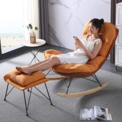 Solid Wood Leg Metal Frame Living Room rocking chair with cushion Leisure rocking Chair,Solid Wood Leg Metal Frame Living Room rocking chair with cushion Leisure rocking Chair,DAILY UP FURNITURE-The professional supplier of School Furniture, Office Furniture, Home Furnirure