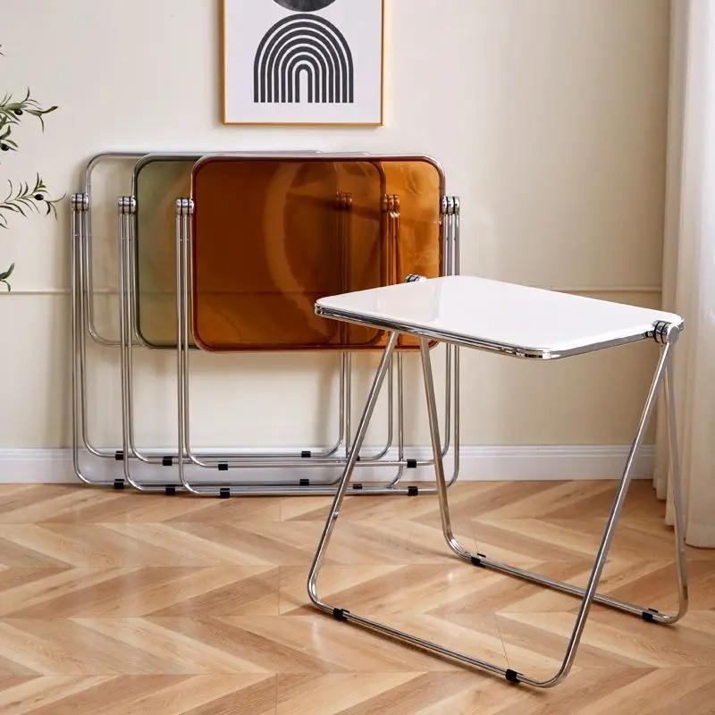 Home Metal Frame Transparent Acrylic Folding Table Computer desk Single dining table,Home Metal Frame Transparent Acrylic Folding Table Computer desk Single dining table,DAILY UP FURNITURE-The professional supplier of School Furniture, Office Furniture, Home Furnirure