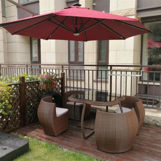 Popular outdoor rattan table chair patio table and chair sets with umbrella,Popular outdoor rattan table chair patio table and chair sets with umbrella,DAILY UP FURNITURE-The professional supplier of School Furniture, Office Furniture, Home Furnirure