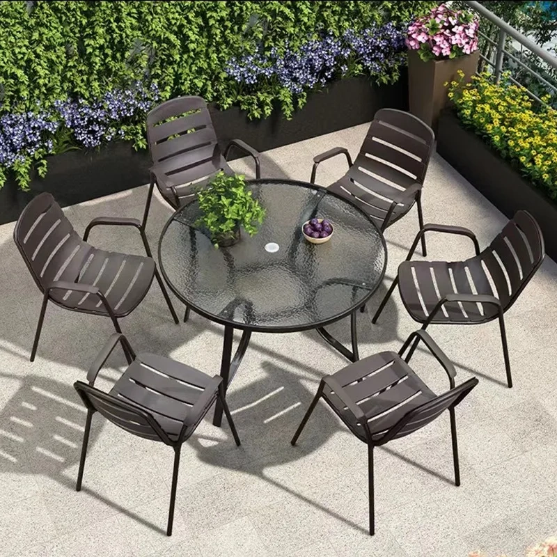 Outdoor balcony table and chair wrought iron leisure chair Garden dining table and chairs,Outdoor balcony table and chair wrought iron leisure chair Garden dining table and chairs,DAILY UP FURNITURE-The professional supplier of School Furniture, Office Furniture, Home Furnirure