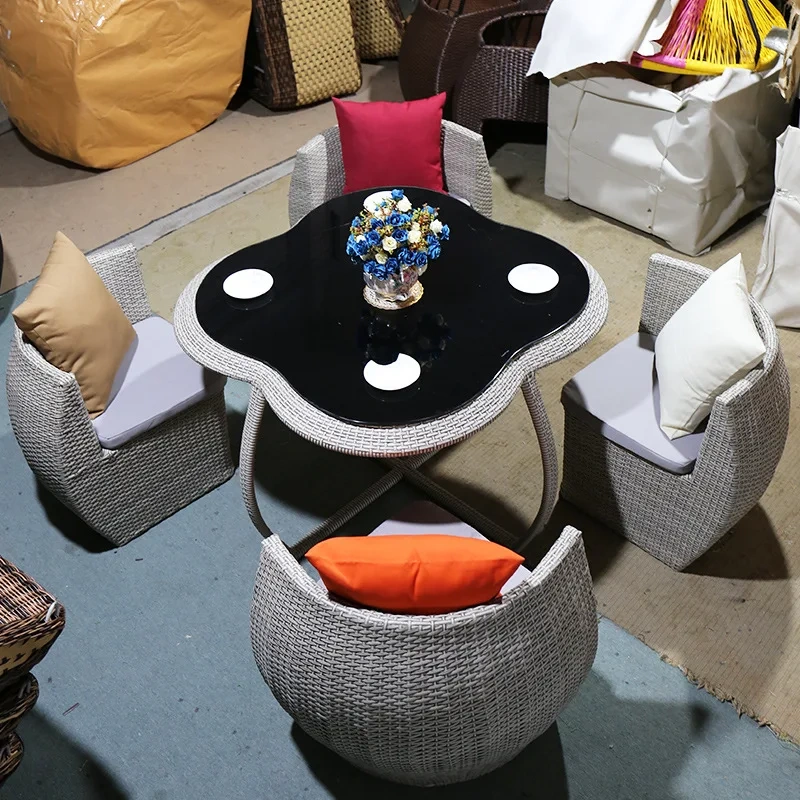 space saving  modern Patio and Garden rattan table and chair,space saving  modern Patio and Garden rattan table and chair,DAILY UP FURNITURE-The professional supplier of School Furniture, Office Furniture, Home Furnirure