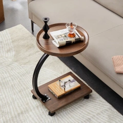 Side table C shape side table with wheels coffee table home table,Side table C shape side table with wheels coffee table home table,DAILY UP FURNITURE-The professional supplier of School Furniture, Office Furniture, Home Furnirure