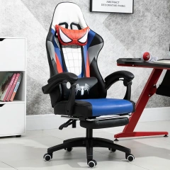 PU leather ergonomic racing computer game chair Spiderman Theme gaming chairs with footrest,PU leather ergonomic racing computer game chair Spiderman Theme gaming chairs with footrest,DAILY UP FURNITURE-The professional supplier of School Furniture, Office Furniture, Home Furnirure