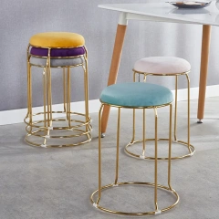 Muti-color luxury nordic round gold metal modern stackable dining stool chair metal living room chairs,Muti-color luxury nordic round gold metal modern stackable dining stool chair metal living room chairs,DAILY UP FURNITURE-The professional supplier of School Furniture, Office Furniture, Home Furnirure