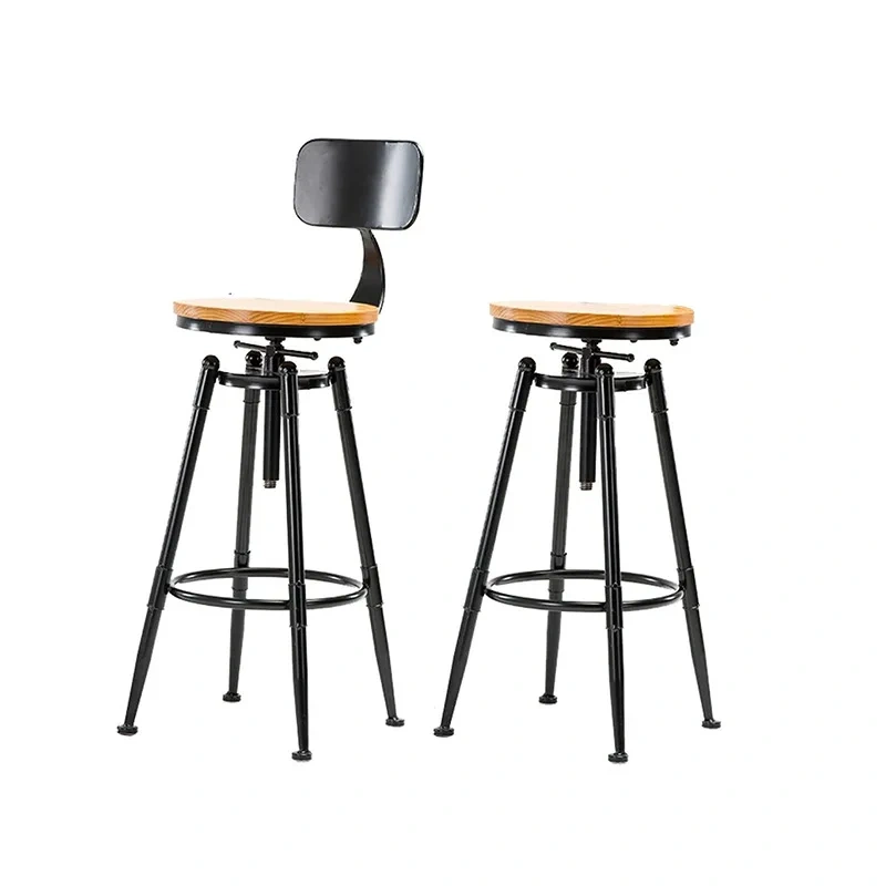 Adjustable height Wooden chair top Round Swivel High Coffee chair Bar chair with backrest,Adjustable height Wooden chair top Round Swivel High Coffee chair Bar chair with backrest,DAILY UP FURNITURE-The professional supplier of School Furniture, Office Furniture, Home Furnirure