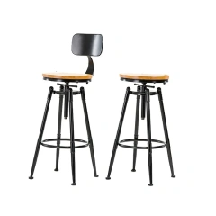 Adjustable height Wooden chair top Round Swivel High Coffee chair Bar chair with backrest,Adjustable height Wooden chair top Round Swivel High Coffee chair Bar chair with backrest,DAILY UP FURNITURE-The professional supplier of School Furniture, Office Furniture, Home Furnirure