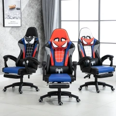 PU leather ergonomic racing computer game chair Spiderman Theme gaming chairs with footrest,PU leather ergonomic racing computer game chair Spiderman Theme gaming chairs with footrest,DAILY UP FURNITURE-The professional supplier of School Furniture, Office Furniture, Home Furnirure