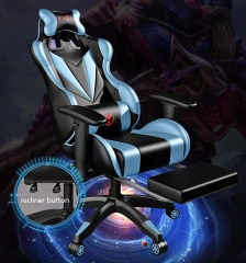 leather reclining gamer computer chair Gaming Chair with footrest,leather reclining gamer computer chair Gaming Chair with footrest,DAILY UP FURNITURE-The professional supplier of School Furniture, Office Furniture, Home Furnirure
