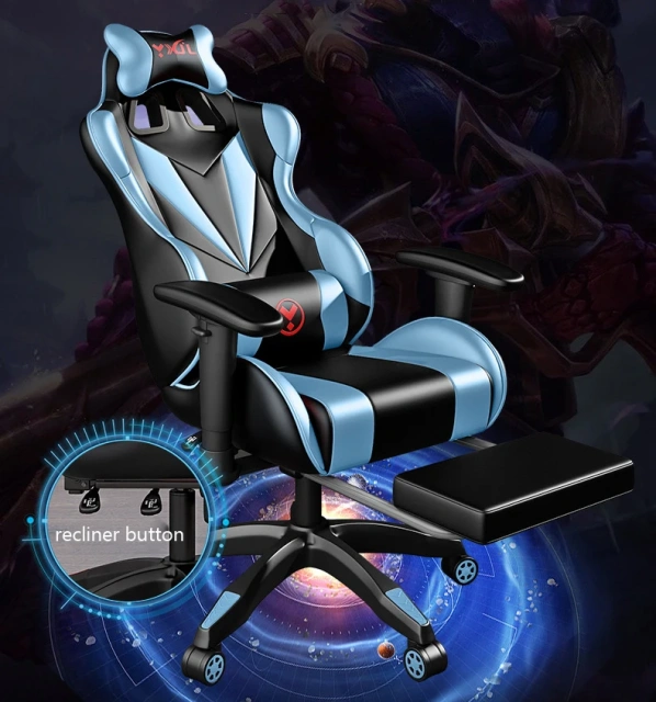 leather reclining gamer computer chair Gaming Chair with footrest,leather reclining gamer computer chair Gaming Chair with footrest,DAILY UP FURNITURE-The professional supplier of School Furniture, Office Furniture, Home Furnirure