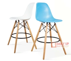 Best Sales Products in High Wooden Chair Frame Steel Footrest PP Material ABS Material Seats and Backrest Bar Stools,Best Sales Products in High Wooden Chair Frame Steel Footrest PP Material ABS Material Seats and Backrest Bar Stools,DAILY UP FURNITURE-The professional supplier of School Furniture, Office Furniture, Home Furnirure