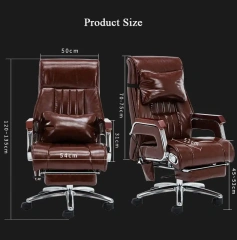 Brown PU Leather Executive Office Chair Swivel Soft Sponge Office Chair with Headrest manager office chair,Brown PU Leather Executive Office Chair Swivel Soft Sponge Office Chair with Headrest manager office chair,DAILY UP FURNITURE-The professional supplier of School Furniture, Office Furniture, Home Furnirure