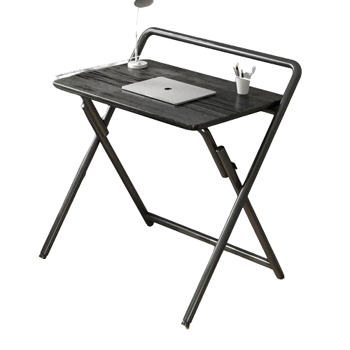 Folding Metal Frame Computer Desk gaming desk space saving office table with Bookshelf,Folding Metal Frame Computer Desk gaming desk space saving office table with Bookshelf,DAILY UP FURNITURE-The professional supplier of School Furniture, Office Furniture, Home Furnirure