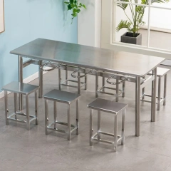 School Cafeteria Dining Table and Chair Set Stainless Steel Dining Table Restaurant chair Set,School Cafeteria Dining Table and Chair Set Stainless Steel Dining Table Restaurant chair Set,DAILY UP FURNITURE-The professional supplier of School Furniture, Office Furniture, Home Furnirure